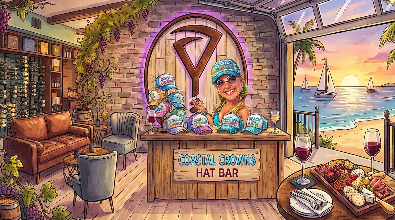 Coastal Crowns Pop Up Hat Bar at WYNE IRB